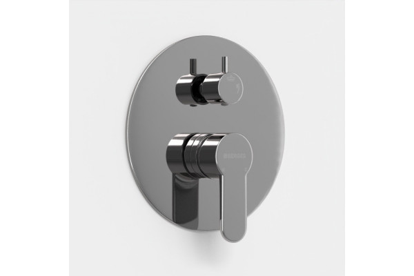 Душевой комплект Berges Wasserhaus Ventas 2R 073003 С ВНУТРЕННЕЙ ЧАСТЬЮ, хром, шланг металлический 150 см, 1 режим