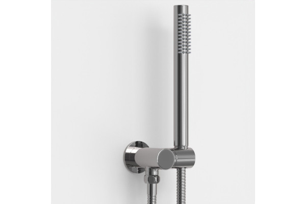 Душевой комплект Berges Wasserhaus Ventas 2R 073003 С ВНУТРЕННЕЙ ЧАСТЬЮ, хром, шланг металлический 150 см, 1 режим