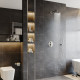 Душевой комплект Berges Wasserhaus Nardis 2R 071003 С ВНУТРЕННЕЙ ЧАСТЬЮ, хром, шланг металлический 150 см