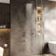 Душевой комплект Berges Wasserhaus Nardis 3S 071005 С ВНУТРЕННЕЙ ЧАСТЬЮ, хром, шланг металлический 150 см