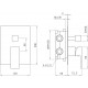 Душевой комплект Berges Wasserhaus Nardis 2S 071001 С ВНУТРЕННЕЙ ЧАСТЬЮ, хром, шланг металлический 150 см
