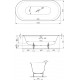 Стальная ванна Bette Lux Oval 3467-035 PLUS AR 190x90 с антискользящим самоочищающимся покрытием, овальная, встраиваемая