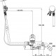 Слив-перелив Bette Multiplex Trio MT5 B606-000 удлиненный
