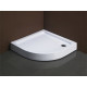 Поддон для душа Black&White Stellar Wind QС-08H четверть круга, низкий