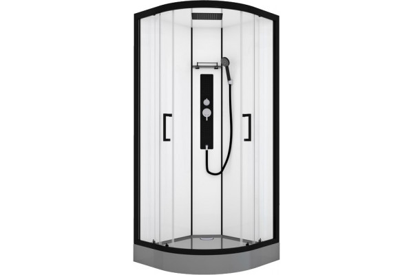 Душевая кабина Black&White Galaxy G8001 900х900х2150 четверть круга, поддон низкий