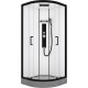 Душевая кабина Black&White Galaxy G8001 900х900х2150 четверть круга, поддон низкий