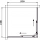 Душевой уголок Black&White Stellar Wind S102 1000х1000 квадратный, двери раздвижные