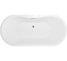 Акриловая ванна Black&White Swan SB111 black овальная, отдельностоящая