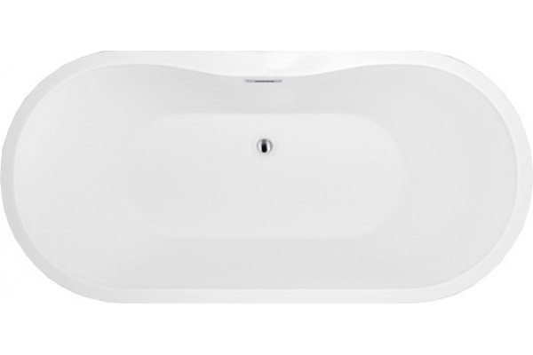 Акриловая ванна Black&White Swan SB111 овальная, отдельностоящая, объем 240 л.