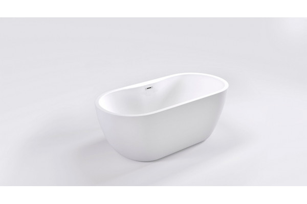 Акриловая ванна Black&White Swan SB111 овальная, отдельностоящая, объем 240 л.