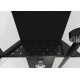 Душевая кабина Black&White Galaxy G8701 четверть круга, поддон низкий, стекло прозрачное