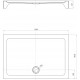 Поддон для душа Black&White Stellar Wind RS-0912H (900x1200x135) прямоугольный, низкий