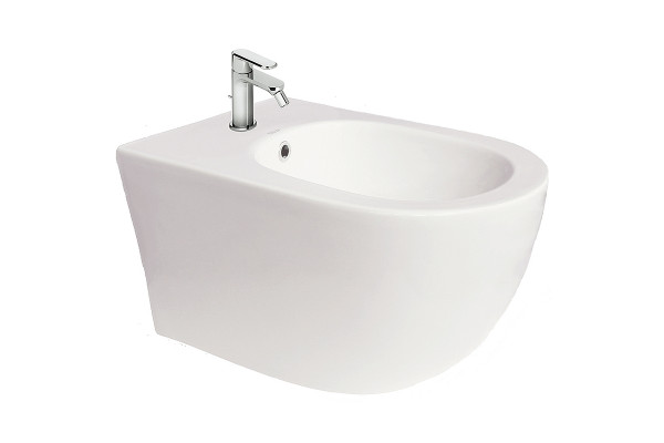 Подвесное биде Black&White W-701B цвет белый, овальное, 37x50 см