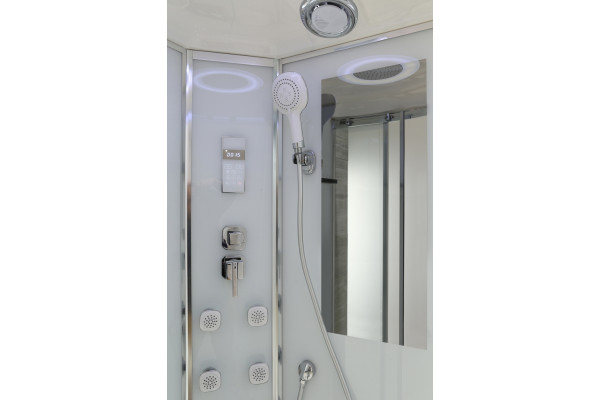 Душевая кабина Black&White Galaxy G5501 900 четверть круга, поддон средний