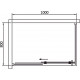 Душевой уголок Black&White Stellar Wind S208 800х1000 прямоугольный, двери раздвижные
