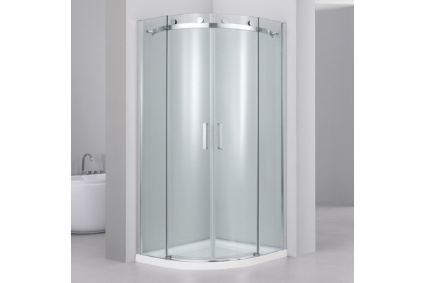 Душевой уголок Black&White Stellar Wind S201 1000х1000 четверть круга, двери раздвижные