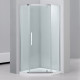Душевой уголок Black&White Stellar Wind S305 900х900 двери распашные, стекло прозрачное