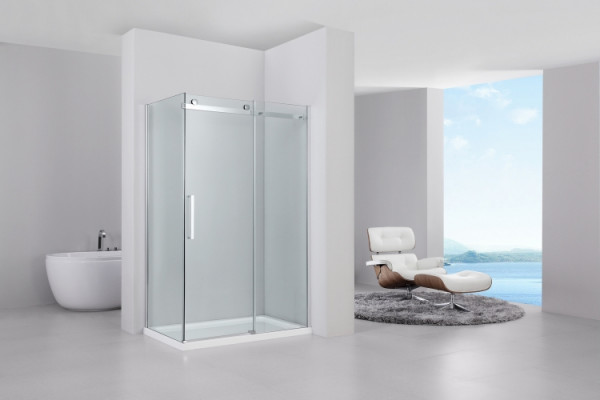 Душевой уголок Black&White Stellar Wind S208 800х1200 прямоугольный, двери раздвижные