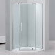 Душевой уголок Black&White Stellar Wind S305 1000х1000 двери распашные, стекло прозрачное