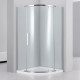 Душевой уголок Black&White Stellar Wind S301 1000х1000 четверть круга, двери распашные
