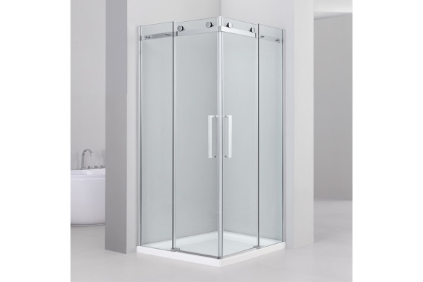 Душевой уголок Black&White Stellar Wind S202 900х900 квадратный, двери раздвижные