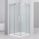 Душевой уголок Black&White Stellar Wind S202 900х900 квадратный, двери раздвижные