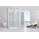 Душевой уголок Black&White Stellar Wind S202 800х1200 прямоугольный, двери раздвижные