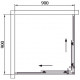 Душевой уголок Black&White Stellar Wind S102 900х900 квадратный, двери раздвижные