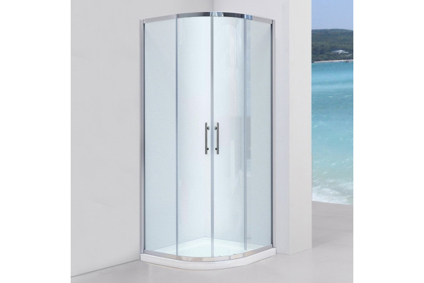 Душевой уголок Black&White Stellar Wind S101 800х800 четверть круга, двери раздвижные