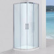 Душевой уголок Black&White Stellar Wind S101 800х800 четверть круга, двери раздвижные