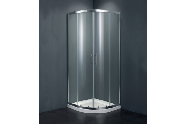 Душевой уголок Black&White Stellar Wind S101 800х800 четверть круга, двери раздвижные
