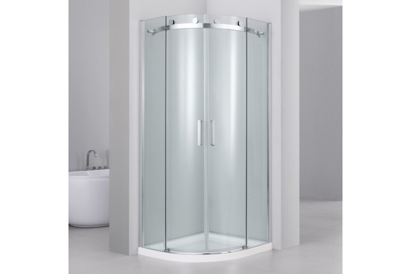 Душевой уголок Black&White Stellar Wind S201 900х900 четверть круга, двери раздвижные