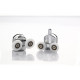 Душевой уголок Black&White Stellar Wind S101-1000 четверть круга, двери раздвижные