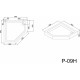 Поддон для душа Black&White Stellar Wind P-09H пятиугольный, низкий