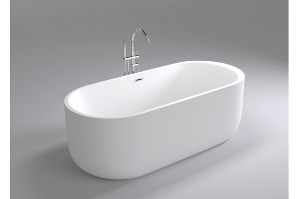 Акриловая ванна Black&White Swan SB109 овальная, отдельностоящая, объем 200 л.