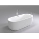 Акриловая ванна Black&White Swan SB109 овальная, отдельностоящая, объем 200 л.