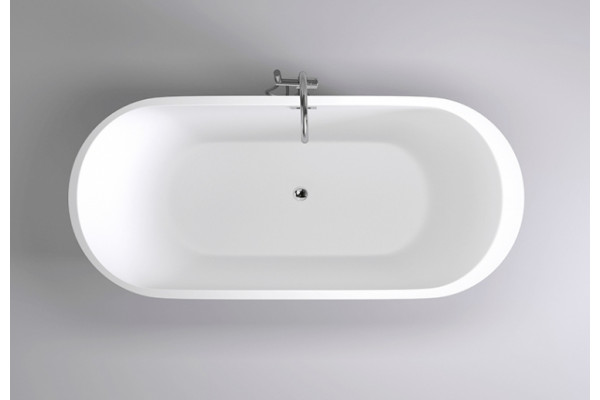 Акриловая ванна Black&White Swan SB105 овальная, отдельностоящая, объем 200 л.