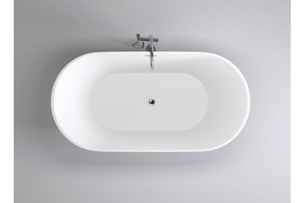 Акриловая ванна Black&White Swan SB103 овальная, отдельностоящая, объем 180 л.