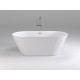 Акриловая ванна Black&White Swan SB103 овальная, отдельностоящая, объем 180 л.