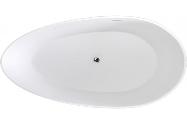 Акриловая ванна Black&White Swan SB106 отдельностоящая, овальная, объем 250 л.