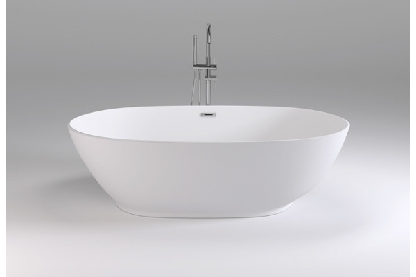 Акриловая ванна Black&White Swan SB106 отдельностоящая, овальная, объем 250 л.