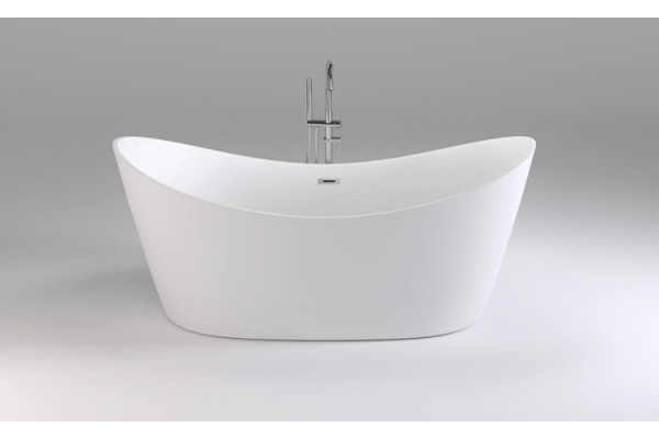 Акриловая ванна Black&White Swan SB104 овальная, отдельностоящая, объем 240 л.