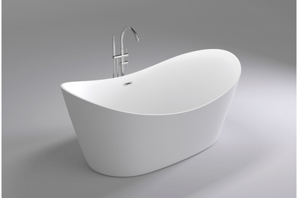 Акриловая ванна Black&White Swan SB104 овальная, отдельностоящая, объем 240 л.