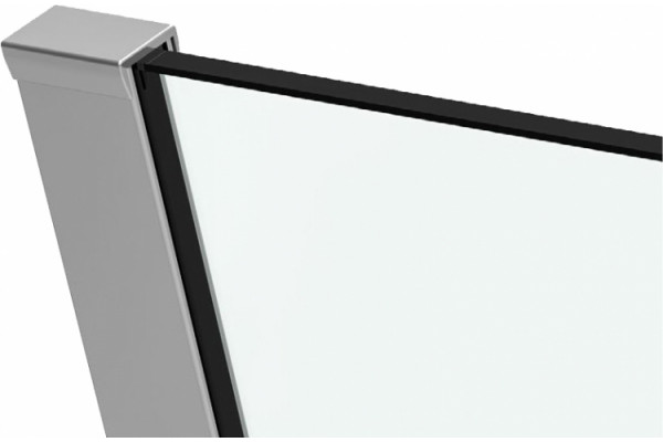 Душевой уголок Black&White Stellar Wind S701-1000 четверть круга, двери распашные