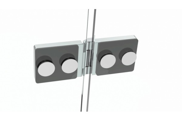 Душевой уголок Black&White Stellar Wind S701-1000 четверть круга, двери распашные