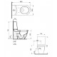 Унитаз-компакт Bocchi Taormina 1017-001-0129 белый овальный, 36x69.5 см