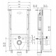 Инсталляция для унитазов Bocchi T02-2113S60 цвет белый, бачок 3/6 л, 59x22.7x132.5 см