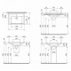 Раковина Bocchi Taormina Pro 65 1007-001-0126 белая прямоугольная, цвет белый