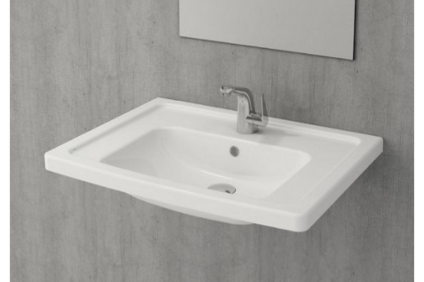 Раковина Bocchi Taormina Pro 65 1007-001-0126 белая прямоугольная, цвет белый