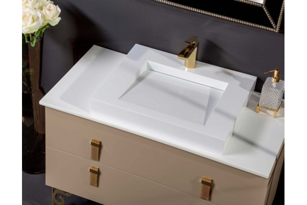Смеситель Boheme Venturo 381 для раковины однорычажный, золото